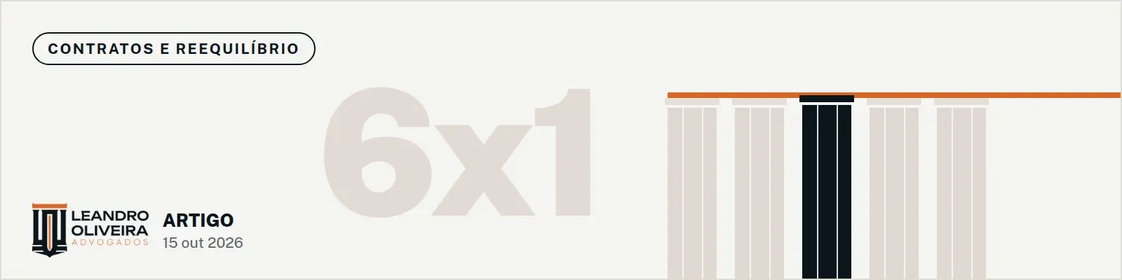 Capa do artigo: Fim da escala 6x1 e os contratos públicos